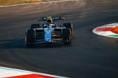 Colapinto a toda velocidad en Monza. 