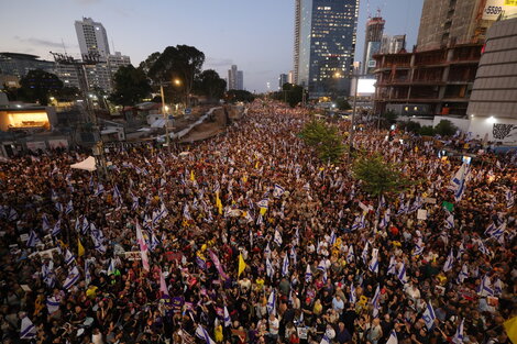 Israel: manifestación masiva y llamado a huelga general 