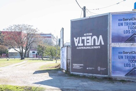 Uno de los carteles con la campaña de la municipalidad. (Fuente: Imagen web)