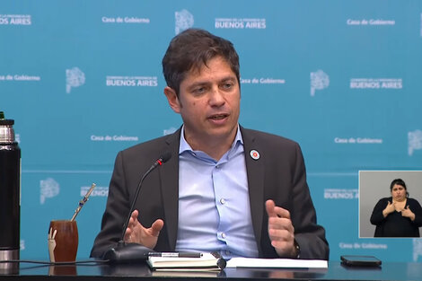 Kicillof denunció que el recorte a los subsidios en el transporte es parte del "Pacto de la Milanesa"