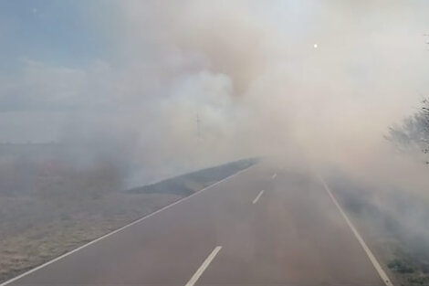 Las precauciones por el humo en la ruta