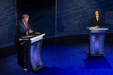 Un vigoroso debate entre Harris y Trump