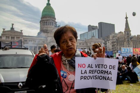 Diputados avaló el veto de Milei al aumento jubilatorio