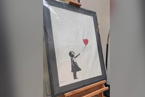 Acusan a dos hombres por el robo de una obra de Banksy en Londres