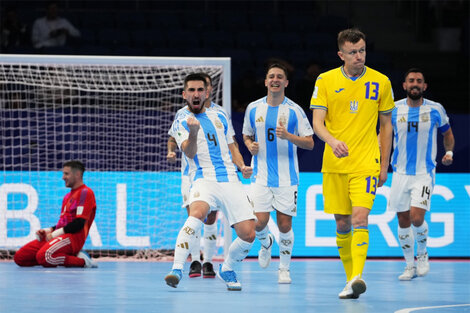 Mundial de futsal: Argentina arrancó con goleada 7-1 a Ucrania