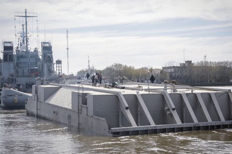 Llegó a Bahía Blanca una compuerta diseñada y construída por el Astillero Río Santiago