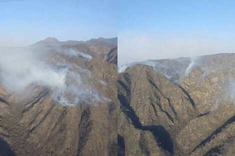 Incendios en Córdoba: sigue activo el foco en Chancaní y hubo dos reinicios en Punilla