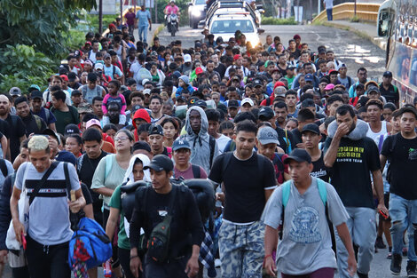 La primera caravana migrante bajo el gobierno de Sheinbaum 