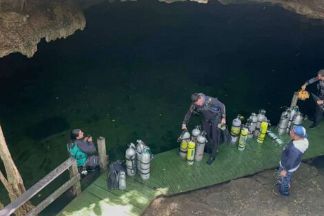 Hallaron muerto al buzo argentino que había desaparecido en un cenote de México