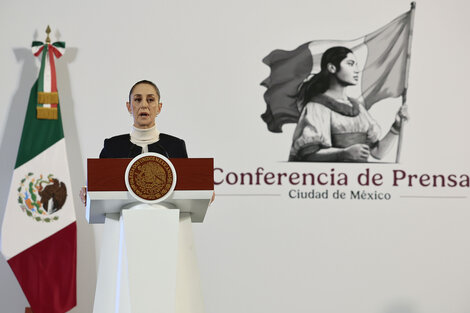 La presidenta de Mexico Claudia Sheinbaum presentó su plan de seguridad.