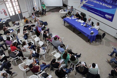 La asamblea de docentes públicos.