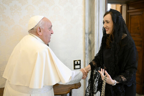 Villarruel se reunió con el Papa y utilizó la foto para chicanear a Milei