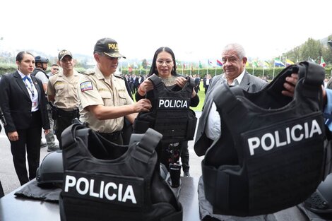 Operativo especial de seguridad para los candidatos a presidentes en Ecuador 