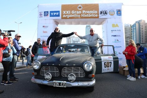 El Volvo 122, de 1963, de Carlos Berisso y Horacio Riccio, ganadores del GPH 2024 (Fuente: Prensa)