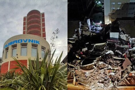 Se derrumbó el Hotel Dubrovnik en Villa Gesell