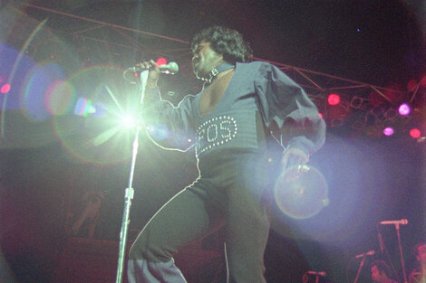 James Brown, el Padrino del Soul, durante su presentación en Zaire 74.