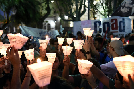 Fue conmovedora la marcha que culminó en la plaza 25 de Mayo (Fuente: Andres Macera)