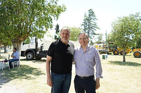 Fernando Gray visitó Tres Arroyos y se reunió con el intendente Pablo Garate