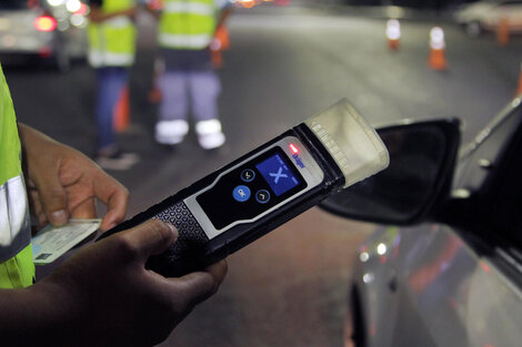 Los controles buscan garantizar la alcoholemia cero en las rutas. 