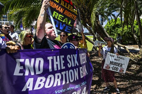 La enmienda sobre el aborto fue rechazada en Florida y aprobada en 10 estados