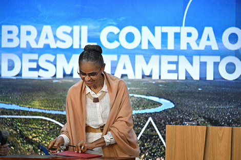  La ministra de Medio Ambiente de Brasil, Marina Silva.