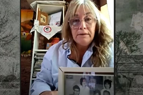 María Paola Garello declaró sobre la desaparición de su padre Luis por videoconferencia. (Fuente: Capturas de video)