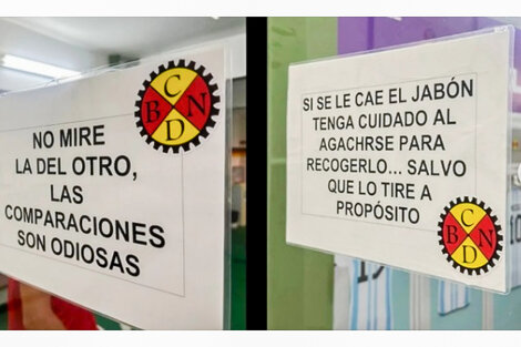 Carteles machirulos y homofóbicos: la "decoración" que eligió un club para sus vestuarios masculinos