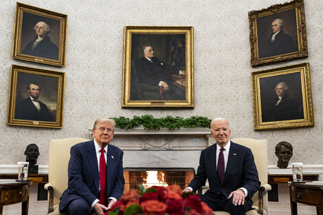 Trump y Biden se reunieron durante casi dos horas en la Casa Blanca para iniciar la transición.