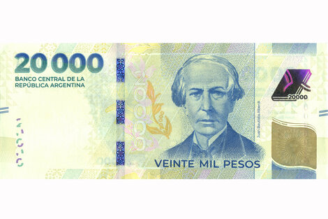 Nuevo billete de $20.000