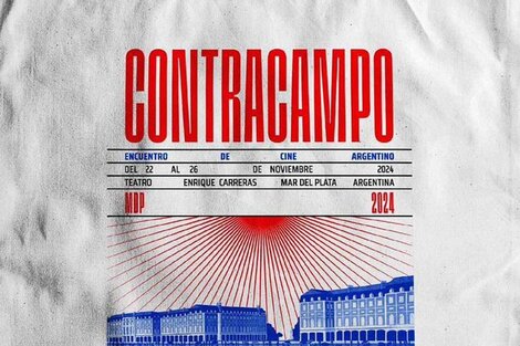 Afiche del encuentro de cine argentino "Contracampo". 