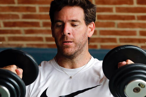 Del Potro se prepara de cara a la exhibición ante Djokovic: "El adiós final" 