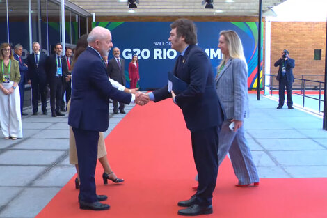 Javier Milei en el G20 de Río de Janeiro