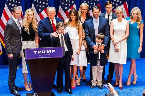 La familia de Donald Trump tuvo una gran influencia en la campaña presidencial