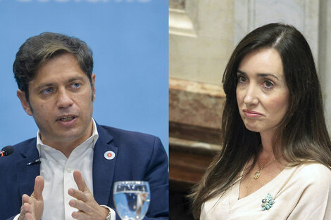 El gobernador Axel Kicillof y la vicepresidenta Victoria Villarruel, la escenificación política de la discusión sobre la ESI. 