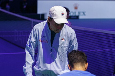 Guillermo Coria, durante la serie ante Italia.