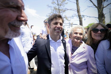 Kicillof ayer en Tandil. 