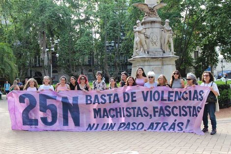 Las organizadoras del 25M en Rosario.