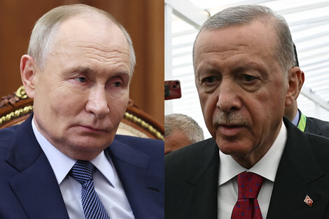 Vladimir Putin y Recept Tayyip Erdogan.