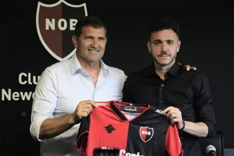 Capria en la presentación de Soso en Newell´s