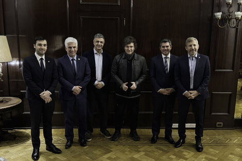 Javier Milei, reunido con los gobernadores de lo que fue Juntos por el Cambio.