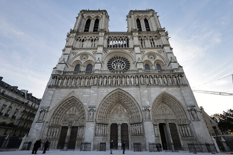 Notre Dame quedó devastada por las llamas el 15 de abril de 2019. 