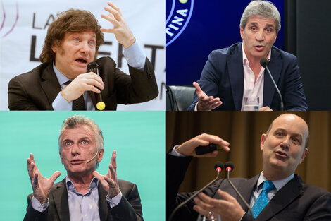 Milei, Macri, Caputo y Sturzenegger van por los clubes