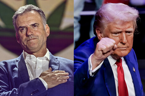 Los presidentes electos de Uruguay y Estados Unidos, Yamandú Orsi y Donald Trump.