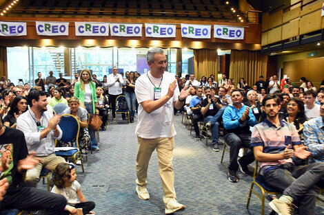 Javkin en el congreso de su partido. (Fuente: Gentileza)