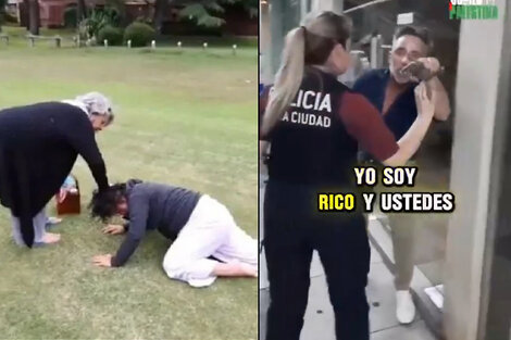 Las recientes agresiones en Pinamar y Palermo que se hicieron públicas.  (Fuente: Capturas de video)