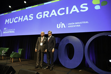 Funes de Rioja, actual jefe de la central fabril y Rappallini, su sucesor