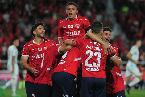 Independiente festejó mucho el triunfo.