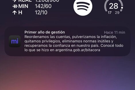 La app Mi Argentina continúa con la propaganda política: ahora "celebra" el primer año de gestión