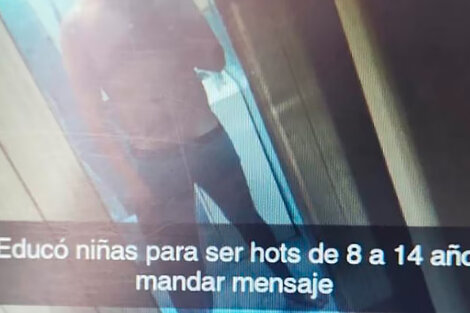 Un pedófilo en acción.