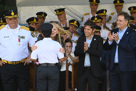 Kicillof en el Instituto Universitario Policial Juan Vucetich.